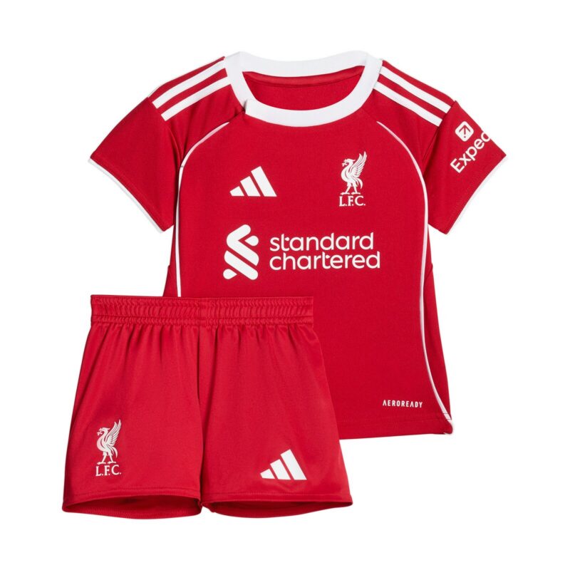 Liverpool adidas Home Babykit 2025-26 with Wirtz 7 printing