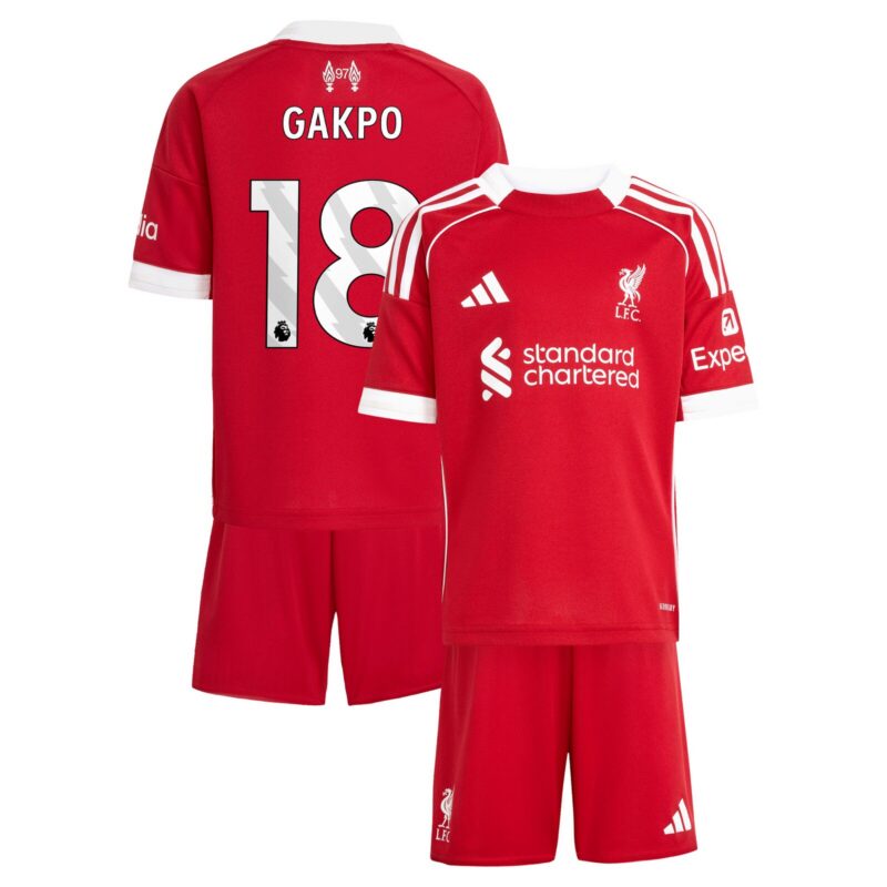 A2B image: liverpool-adidas-home-minikit-2025-26-with-gakpo-18-printing Liverpool adidas Home Minikit 2025-26 with Gakpo 18 printing