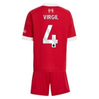 Liverpool adidas Home Minikit 2025-26 with Virgil 4 printing