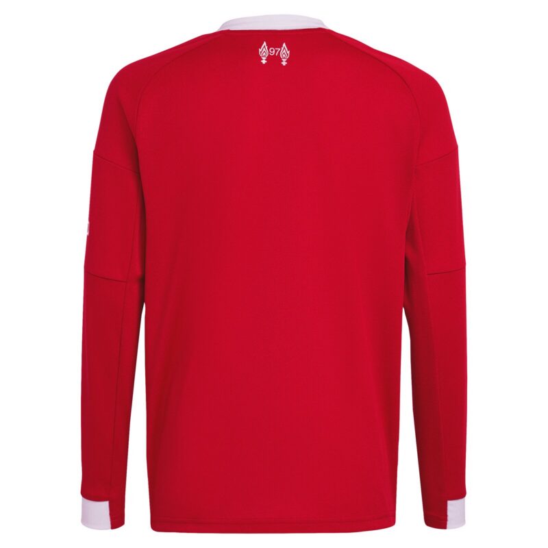 Liverpool adidas Home Shirt 2025-26 - Kids - Long Sleeve