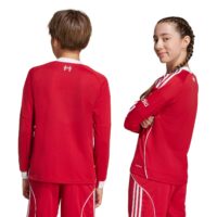 Liverpool adidas Home Shirt 2025-26 - Kids - Long Sleeve