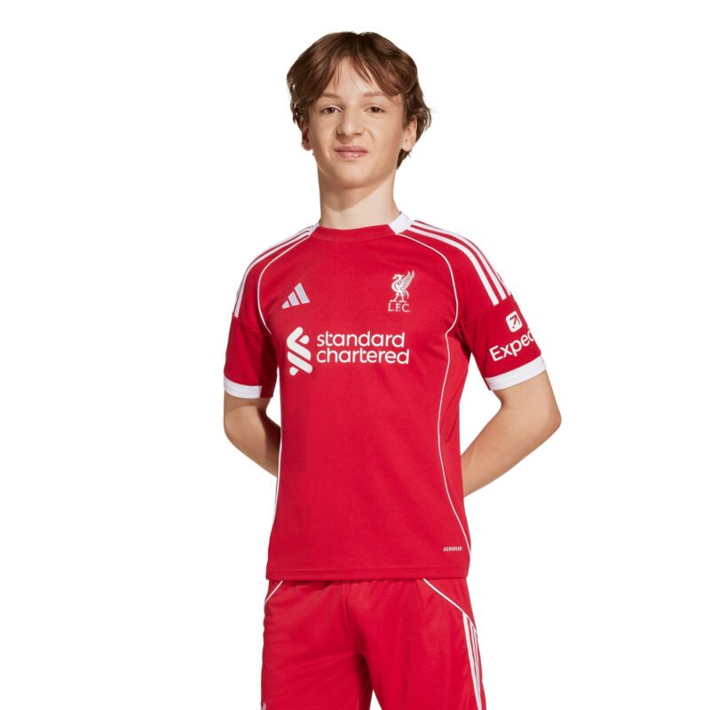 A2B image: liverpool-adidas-home-replica-shirt-2025-26-kids Liverpool adidas Home Replica Shirt 2025-26 - Kids