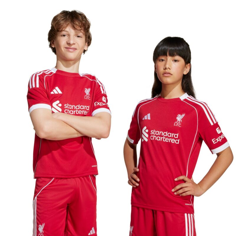 A2B image: liverpool-adidas-home-replica-shirt-2025-26-kids Liverpool adidas Home Replica Shirt 2025-26 - Kids