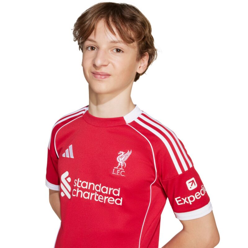 A2B image: liverpool-adidas-home-replica-shirt-2025-26-kids Liverpool adidas Home Replica Shirt 2025-26 - Kids