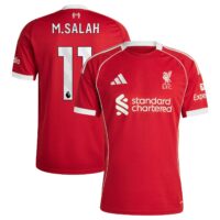 A2B image: liverpool-adidas-home-shirt-2025-26-with-m-salah-11-printing Liverpool adidas Home Shirt 2025-26 with M.Salah 11 printing