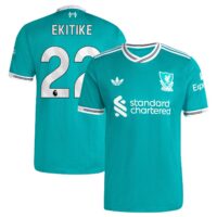 Liverpool adidas Third Authentic Shirt 2025-26 with Ekitike 22 printing