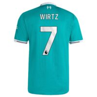 Liverpool adidas Third Authentic Shirt 2025-26 with Wirtz 7 printing