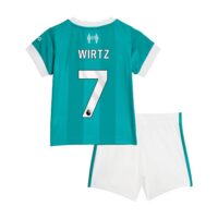 Liverpool adidas Third Babykit 2025-26 with Wirtz 7 printing