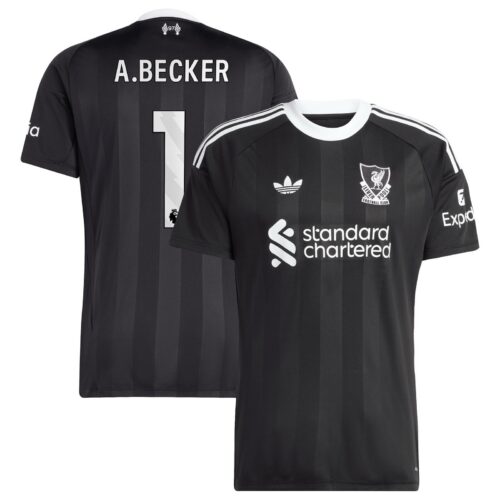 A2B image: liverpool-adidas-third-goalkeeper-replica-shirt-2025-26-with-a-becker-1-printing Liverpool adidas Third Goalkeeper Replica Shirt 2025-26 with A.Becker 1 printing
