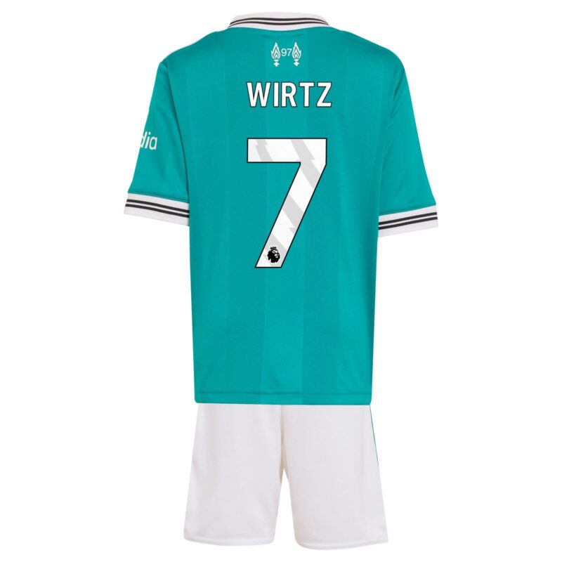 Liverpool adidas Third Minikit 2025-26 with Wirtz 7 printing