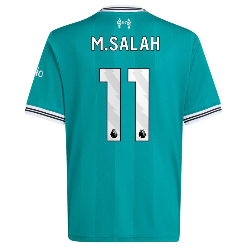 Liverpool adidas Third Shirt 2025-26 - Kids with M.Salah 11 printing