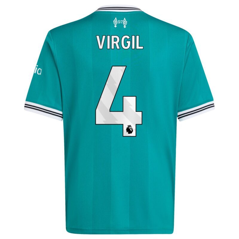 A2B image: liverpool-adidas-third-shirt-2025-26-kids-with-virgil-4-printing Liverpool adidas Third Shirt 2025-26 - Kids with Virgil 4 printing