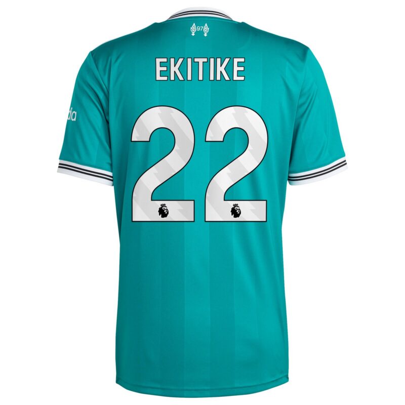 Liverpool adidas Third Replica Shirt 2025-26 with Ekitike 22 printing