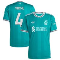 Liverpool adidas Third Shirt 2025-26 with Virgil 4 printing