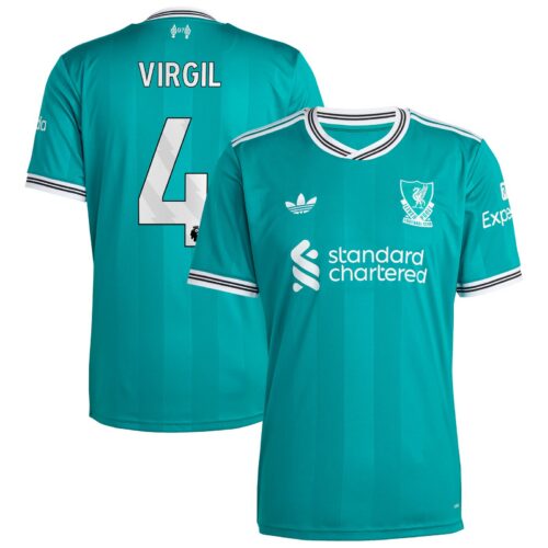 Liverpool adidas Third Shirt 2025-26 with Virgil 4 printing