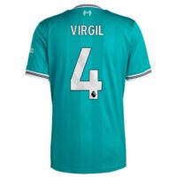 Liverpool adidas Third Shirt 2025-26 with Virgil 4 printing