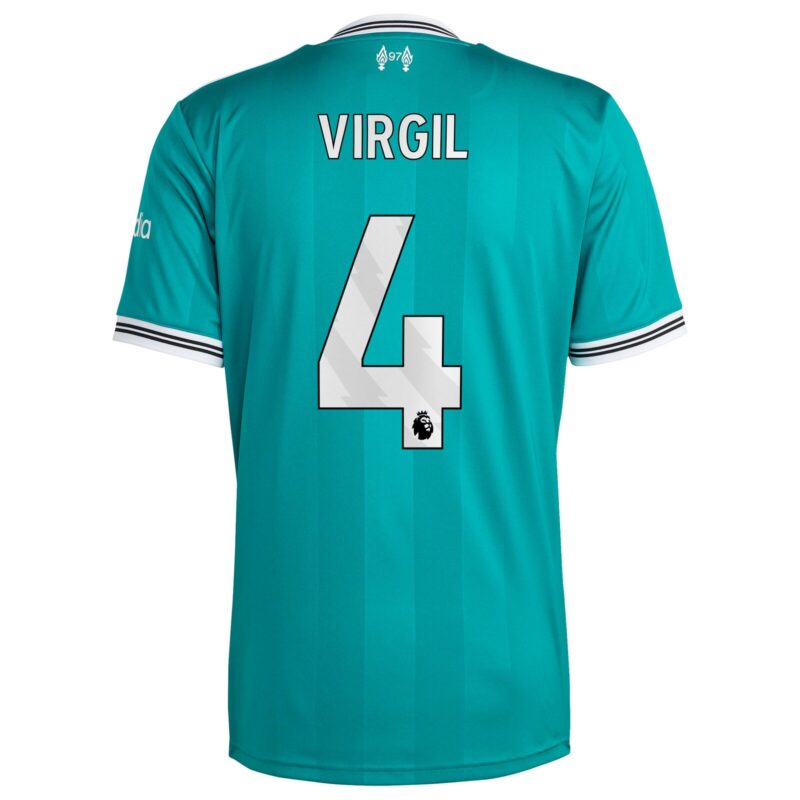 Liverpool adidas Third Shirt 2025-26 with Virgil 4 printing