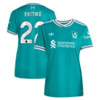Liverpool adidas Third Shirt 2025-26 - Womens with Ekitike 22 printing