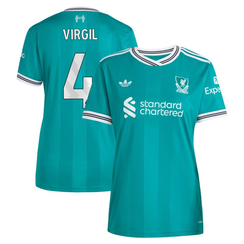 Liverpool adidas Third Shirt 2025-26 - Womens with Virgil 4 printing