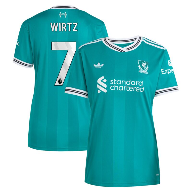 Liverpool adidas Third Shirt 2025-26 - Womens with Wirtz 7 printing