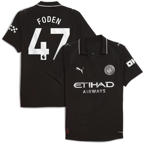 A2B image: manchester-city-puma-authentic-away-shirt-2025-26-with-foden-47-printing Manchester City PUMA Authentic Away Shirt 2025-26 with Foden 47 printing