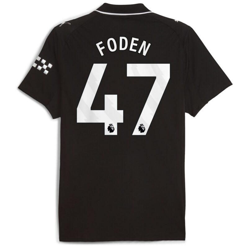 Manchester City PUMA Authentic Away Shirt 2025-26 with Foden 47 printing