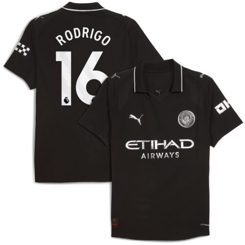 A2B image: manchester-city-puma-authentic-away-shirt-2025-26-with-rodrigo-16-printing Manchester City PUMA Authentic Away Shirt 2025-26 with Rodrigo 16 printing