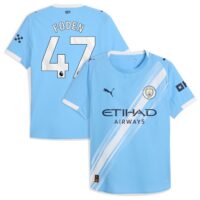 A2B image: manchester-city-puma-authentic-home-shirt-2025-26-with-foden-47-printing Manchester City PUMA Authentic Home Shirt 2025-26 with Foden 47 printing