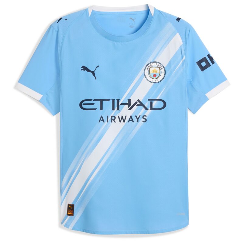 A2B image: manchester-city-puma-authentic-home-shirt-2025-26-with-foden-47-printing Manchester City PUMA Authentic Home Shirt 2025-26 with Foden 47 printing