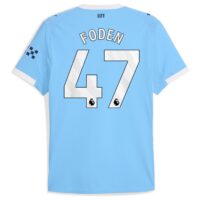 A2B image: manchester-city-puma-authentic-home-shirt-2025-26-with-foden-47-printing Manchester City PUMA Authentic Home Shirt 2025-26 with Foden 47 printing