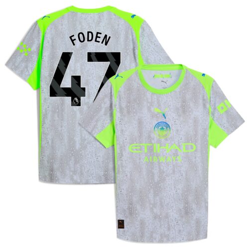 A2B image: manchester-city-puma-authentic-third-shirt-2025-26-with-foden-47-printing Manchester City PUMA Authentic Third Shirt 2025-26 with Foden 47 printing