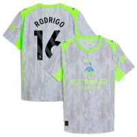 Manchester City PUMA Authentic Third Shirt 2025-26 with Rodrigo 16 printing