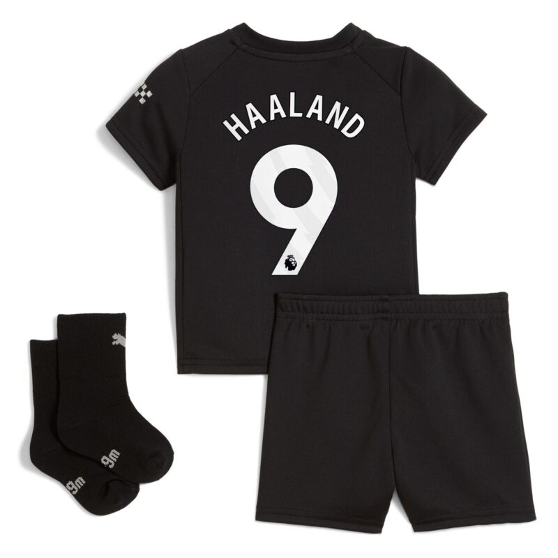 A2B image: manchester-city-puma-away-babykit-2025-26-with-haaland-9-printing Manchester City PUMA Away Babykit 2025-26 with Haaland 9 printing
