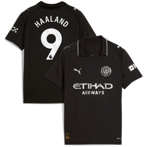 A2B image: manchester-city-puma-away-shirt-2025-26-kids-with-haaland-9-printing Manchester City PUMA Away Shirt 2025-26 - Kids with Haaland 9 printing