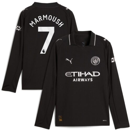 A2B image: manchester-city-puma-away-shirt-2025-26-long-sleeve-kids-with-marmoush-7-printing Manchester City PUMA Away Shirt 2025-26 - Long Sleeve - Kids with Marmoush 7 printing