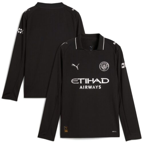 Manchester City PUMA Away Shirt 2025-26 - Long Sleeve - Kids