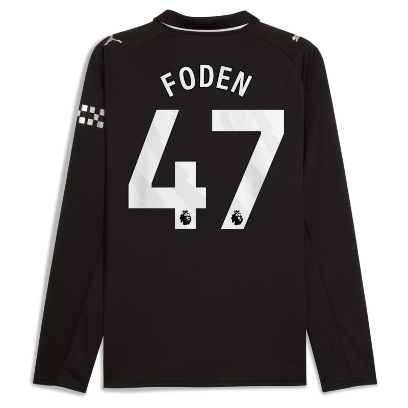Manchester City PUMA Away Shirt 2025-26 - Long Sleeve with Foden 47 printing