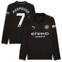 Manchester City PUMA Away Shirt 2025-26 - Long Sleeve with Marmoush 7 printing