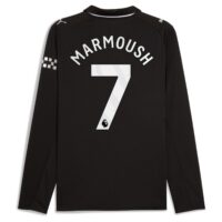 Manchester City PUMA Away Shirt 2025-26 - Long Sleeve with Marmoush 7 printing