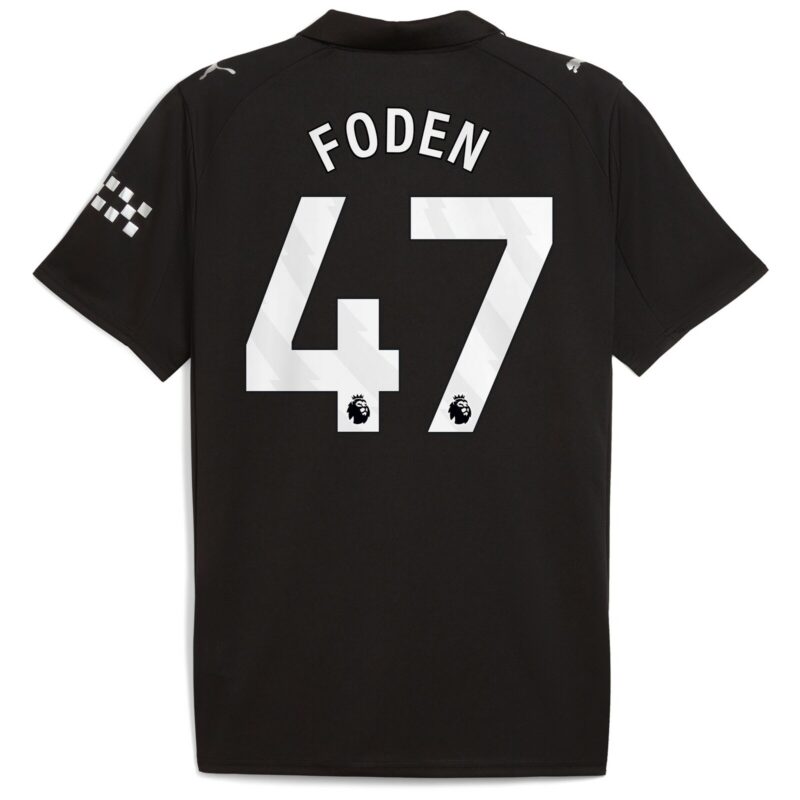 Manchester City PUMA Away Shirt 2025-26 with Foden 47 printing