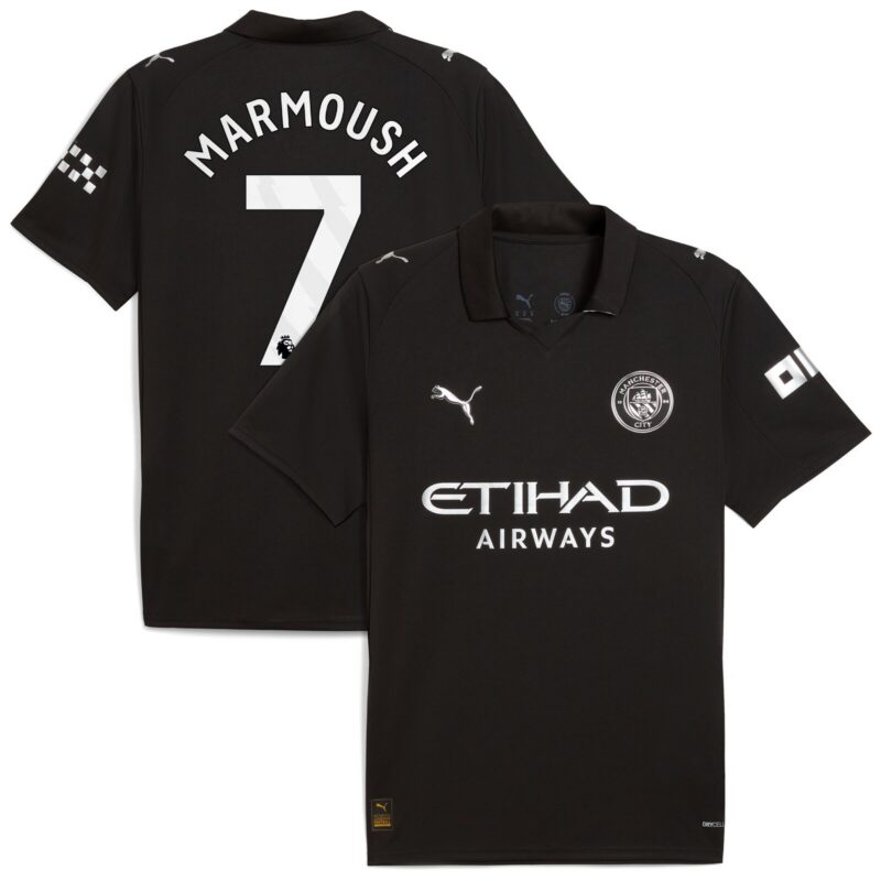 Manchester City PUMA Away Shirt 2025-26 with Marmoush 7 printing