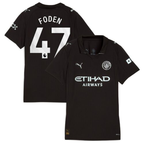 Manchester City PUMA Away Shirt 2025-26 - Womens with Foden 47 printing