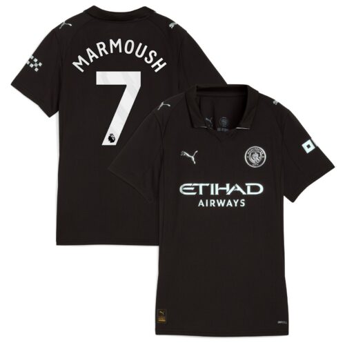 A2B image: manchester-city-puma-away-shirt-2025-26-womens-with-marmoush-7-printing Manchester City PUMA Away Shirt 2025-26 - Womens with Marmoush 7 printing