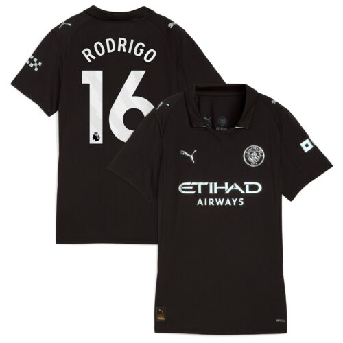A2B image: manchester-city-puma-away-shirt-2025-26-womens-with-rodrigo-16-printing Manchester City PUMA Away Shirt 2025-26 - Womens with Rodrigo 16 printing