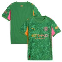 A2B image: manchester-city-puma-goalkeeper-shirt-2025-26-green-kids Manchester City PUMA Goalkeeper Shirt 2025-26 - Green - Kids