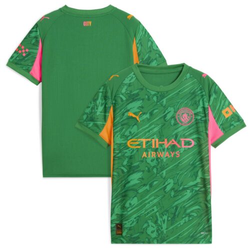 Manchester City PUMA Goalkeeper Shirt 2025-26 - Green - Kids