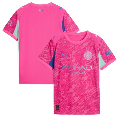 Manchester City PUMA Goalkeeper Shirt 2025-26 - Pink - Kids