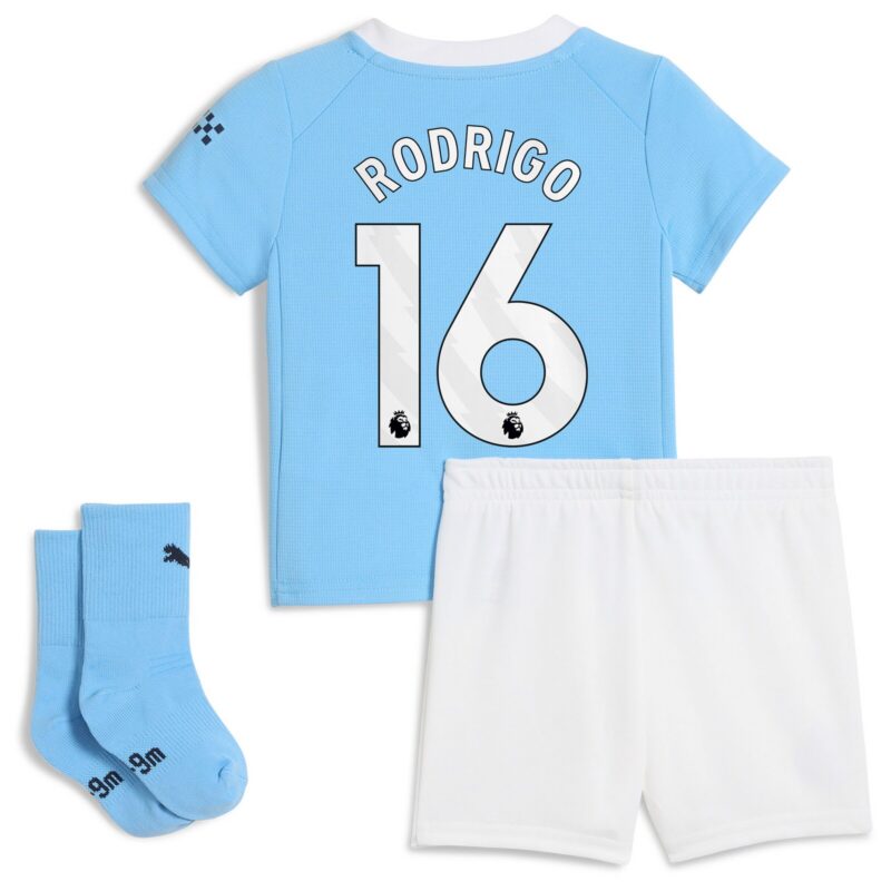 Manchester City PUMA Home Babykit 2025-26 with Rodrigo 16 printing