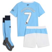Manchester City PUMA Home Minikit 2025-26 with Marmoush 7 printing