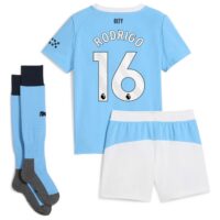 Manchester City PUMA Home Minikit 2025-26 with Rodrigo 16 printing